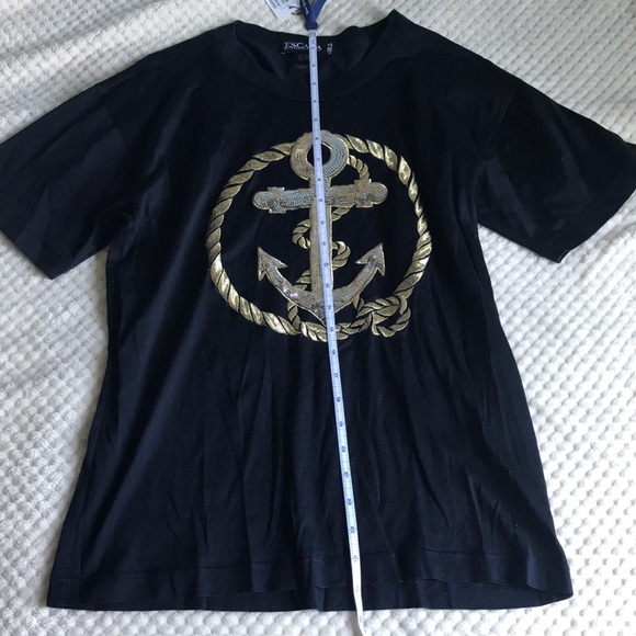 Escada by Margaretha Ley 100% cotton Size 34 dark navy blue shirt Never worn - Picture 7 of 8